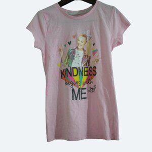 Jojo Siwa Girls pink kindness begins with me shirt size S